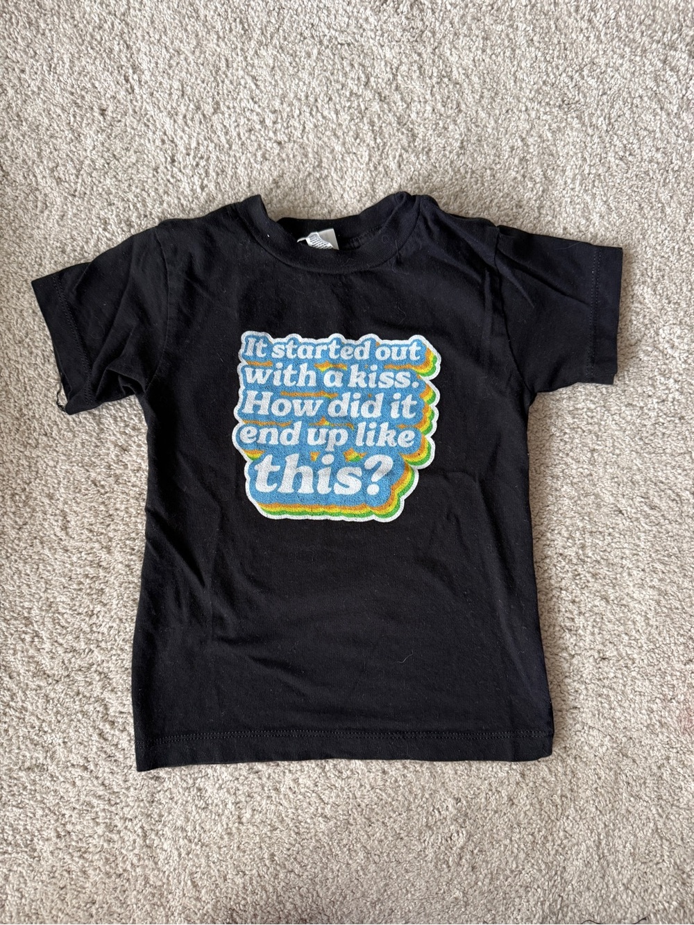 Emo Kid Black Kids T‑Shirt
